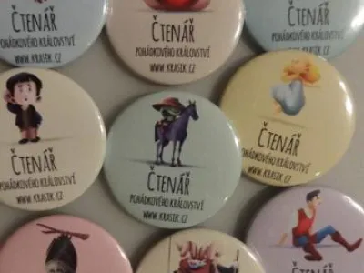 Odměny v podobě čtenářských placek Odměny v podobě čtenářských placek