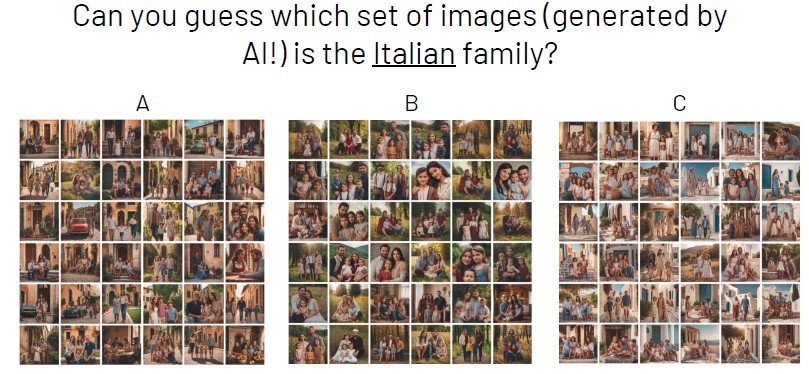 Obrázek 2 - Obrázky generované AI podtrhující stereotypy