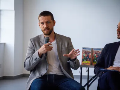 Autorská besedy v Central Public Library při příležitosti vydání Martinovy knížky