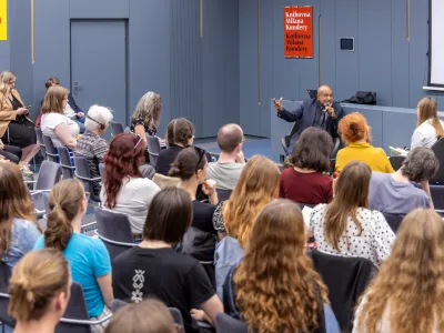 Patrick Chamoiseau v Moravské zemské knihovně v Brně, foto: Pavel Němec