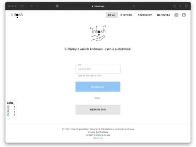 Úvodní stránka INTOSH