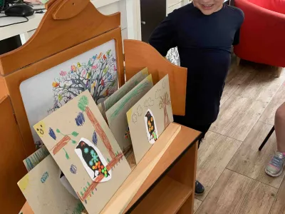 Prezentace vlastního představení, foto: archiv MěK Mikulov