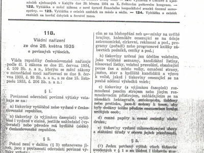 Vládní nařízení ze dne 28. května 1935, č. 118 a 119 Sb.