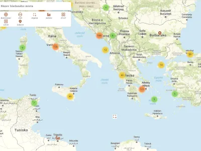 Digeocatlib - základní vyhledávání