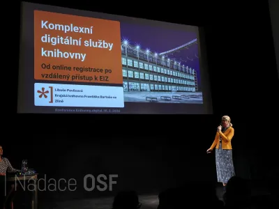 Konference knihovny.digital - prezentace Libuše Pavlicové, foto: Ondřej Besperát