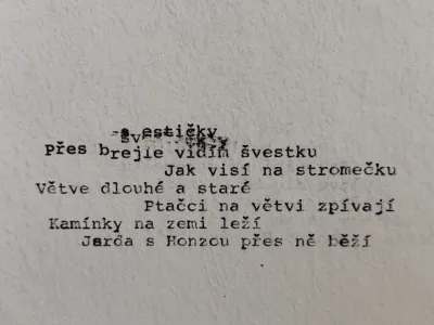 Výsledné básně z haiku