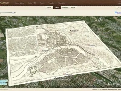 Přiložení mapy na trojrozměrný snímek v Google Earth