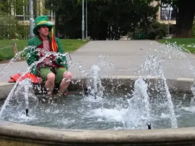 Exteriéry – záběr s vodníkem Exteriéry – záběr s vodníkem