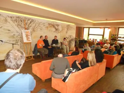 Interiér kavárny Avion