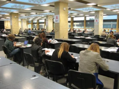 Biblioteka Narodowa - interiér studovny