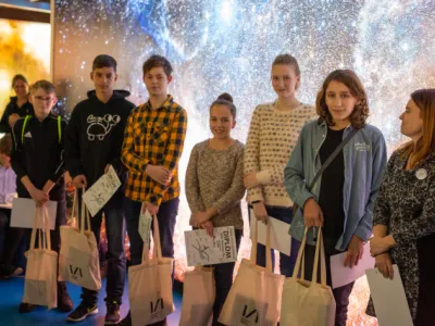 Slavnostní vyhlášení výsledků soutěže v Hvězdárně a planetáriu Brno Slavnostní vyhlášení výsledků soutěže v Hvězdárně a planetáriu Brno