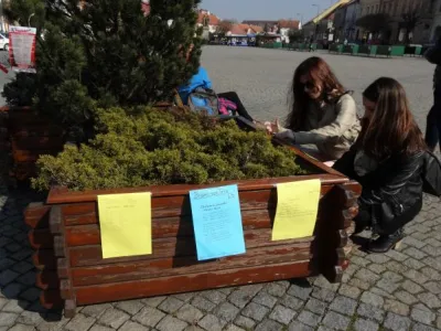 Guerilla poetring 2015, Obchodní akademie a hotelová škola Třebíč