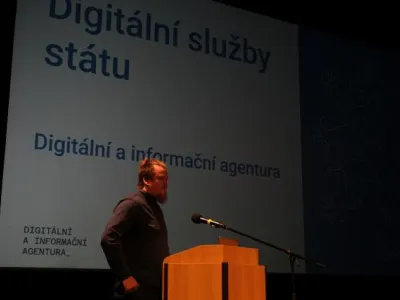 Seminář Digitální služby státu v knihovnách - Tomáš Musil (DIA), foto: Digitální a informační agentura