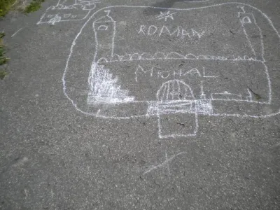 Malování na chodníku