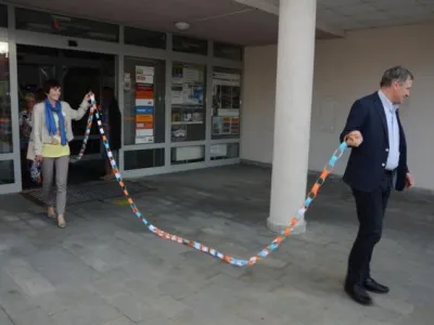 Knihovnický happening na Vsetíně Knihovnický happening na Vsetíně