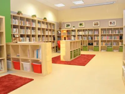 Knihovna Veselice - interiér Knihovna Veselice - interiér