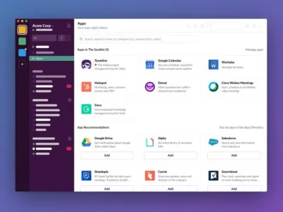 Slack - propojení na další aplikace