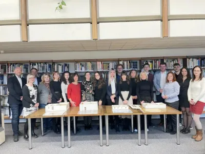 Účastníci předávání projektů v Knihovně FA VUT  Účastníci předávání projektů v Knihovně FA VUT