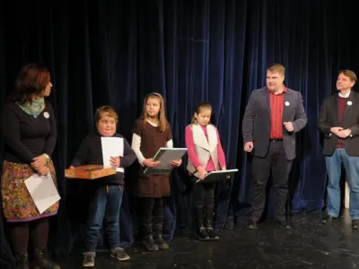 Slavnostní vyhlášení vítězů JMčte v Divadle Polárka
