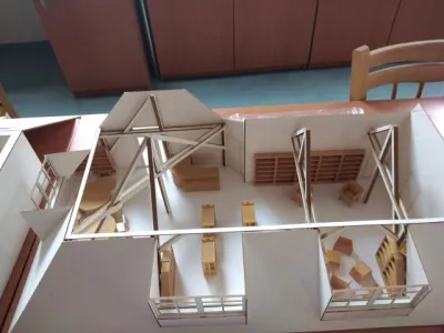 Vyrobené modely dle návrhů interiérů knihoven Vyrobené modely dle návrhů interiérů knihoven