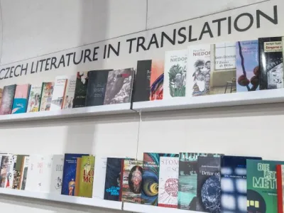Český stánek na Frankfurtském knižním veletrhu