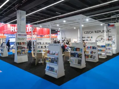 Český stánek na Frankfurtském knižním veletrhu