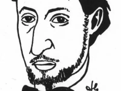 Portrét Jiřího Mahena od Františka Gellnera Portrét Jiřího Mahena od Františka Gellnera