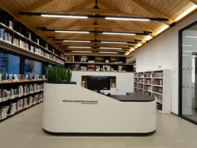 Nové interiéry Městské knihovny Šlapanice, fotografie archiv MZK Nové interiéry Městské knihovny Šlapanice, fotografie archiv MZK