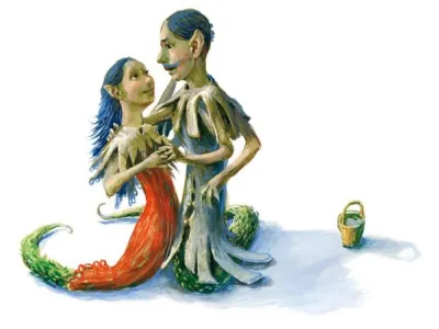 Ilustrace z knihy Bojnickí búbeli  Ilustrace z knihy Bojnickí búbeli