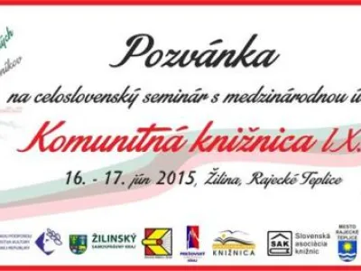 Pozvánka na konferenci Pozvánka na konferenci