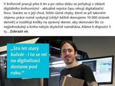 Poznejte s námi rozmanité knihovnické profese.