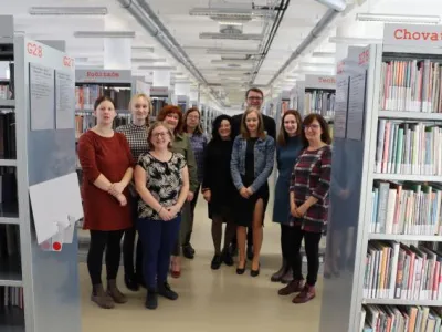Setkání absolventek kurzu Minimum obecního knihovníka v Knihovně Františka Bartoše ve Zlíně Setkání absolventek kurzu Minimum obecního knihovníka v Knihovně Františka Bartoše ve Zlíně