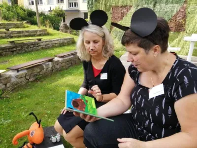 Akce na zahradě knihovny