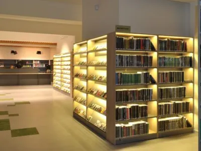 LED osvětlení u vybraných regálů; foto: Marek Weissbrod