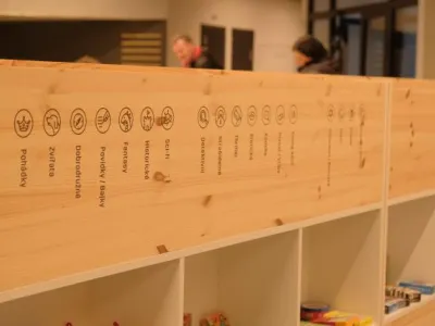 Přístavba: seznam použitých piktogramů na knihy