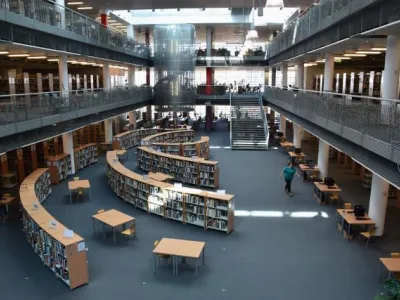 Interiér knihovny Interiér knihovny