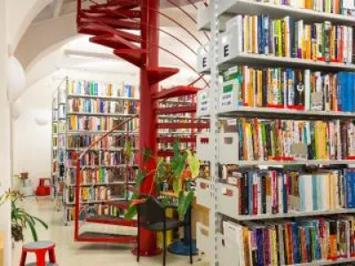 Sklad knih po rekonstrukci, foto Dagmar Pavlíková Sklad knih po rekonstrukci, foto Dagmar Pavlíková