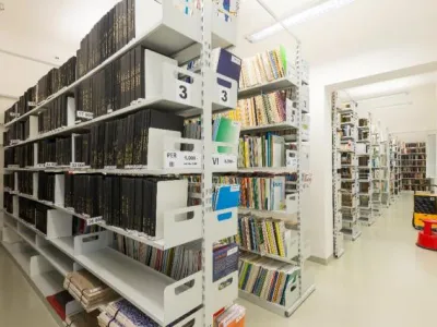 Sklad knih po rekonstrukci, foto Dagmar Pavlíková Sklad knih po rekonstrukci, foto Dagmar Pavlíková