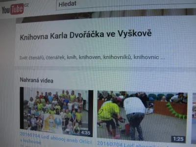 Youtube kanál knihovny Youtube kanál knihovny