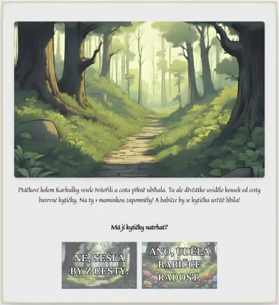 Ukázka ze hry Bylo nebylo
