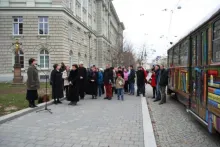Slavnostní křest tramvaje