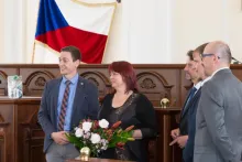 Knihovnická osobnost Jihomoravského kraje 2020 Mgr. Ilona Salajková, ředitelka městské knihovny Mikolov, fotografie Pavel Němec