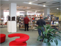 Chemnitz - provozní prostory knihovny