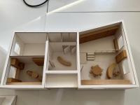 Vyrobené modely dle návrhů interiérů knihoven