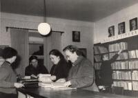 Knihovna v Havlíčkově Brodě v roce 1955, foto: archiv KKV