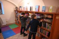 Místní knihovna Kaly, nové interiéry, foto: Michaela Nečasová