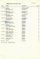 Rozvrh hodin knihovnického kurzu - rok 1976