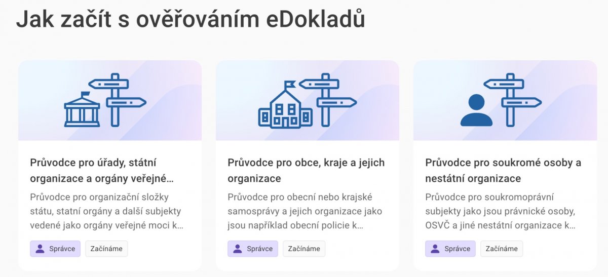 Jak začít s ověřováním eDokladů