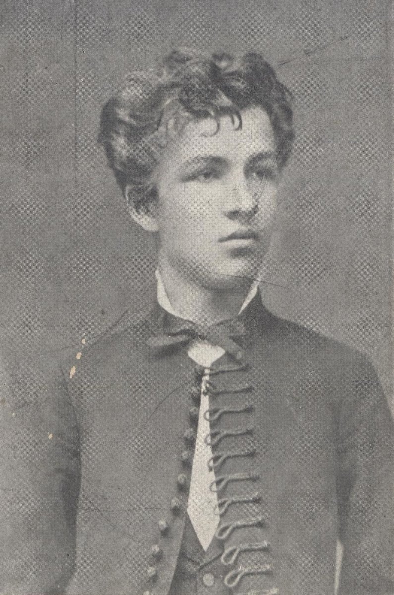 Vilém Mrštík v roce 1882