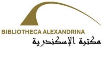 Logo Alexandrijské knihovny